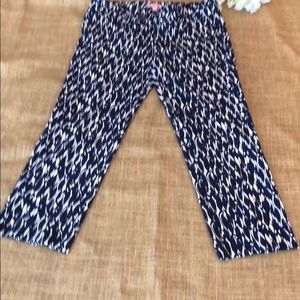 Lilly Pulitzer blue and white fish pants